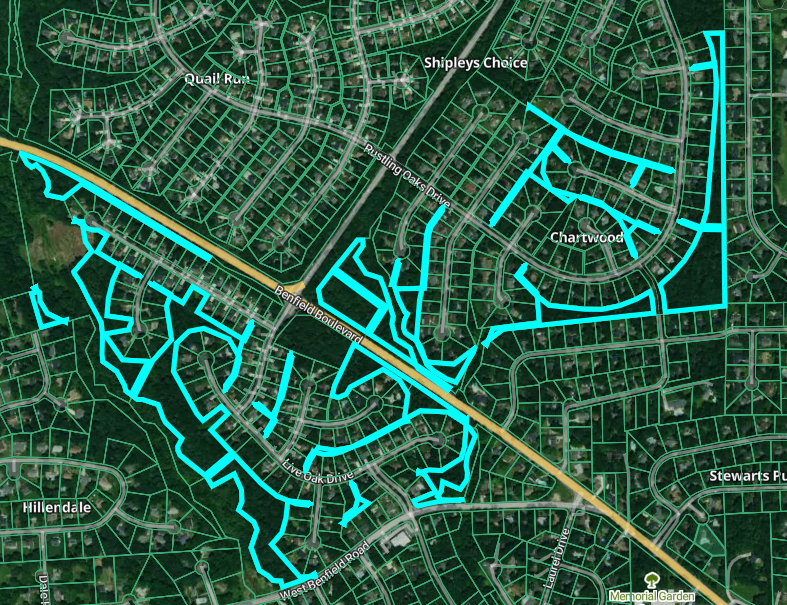 Common areas map